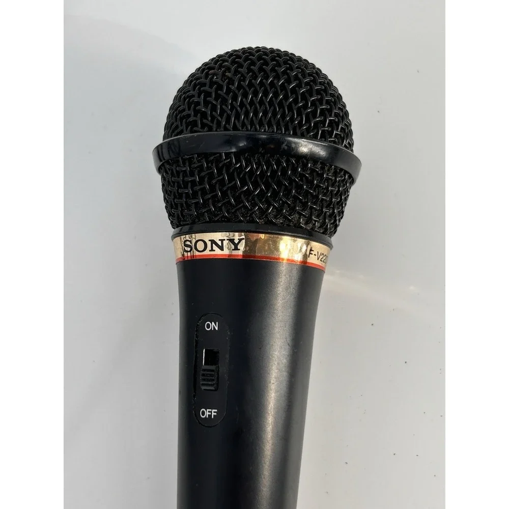 Sony F-V220 Dynamic Karaoke Microphone with Attached Cable